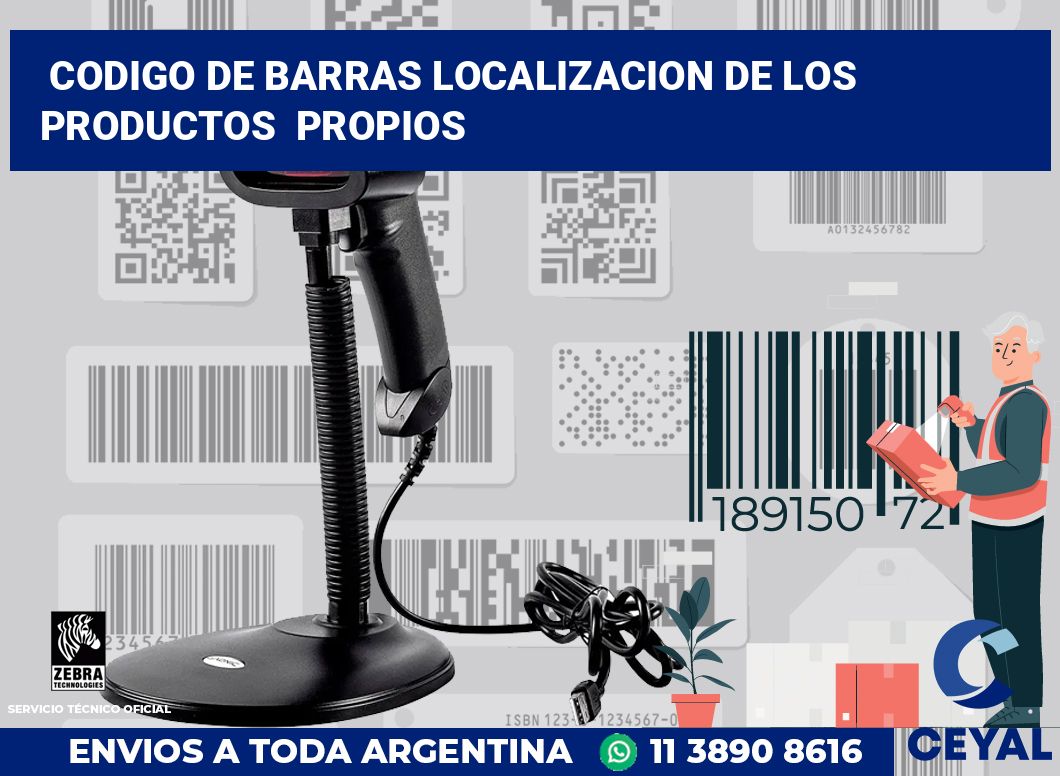 codigo de barras localizacion de los productos propios