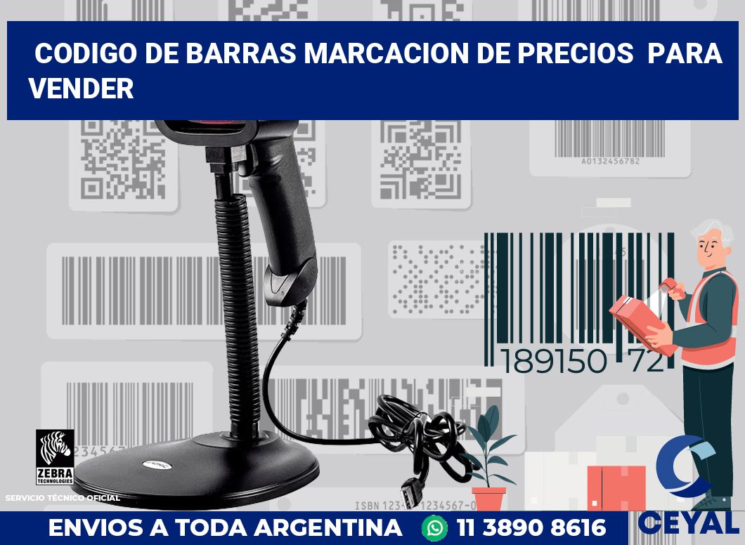 codigo de barras marcacion de precios para vender