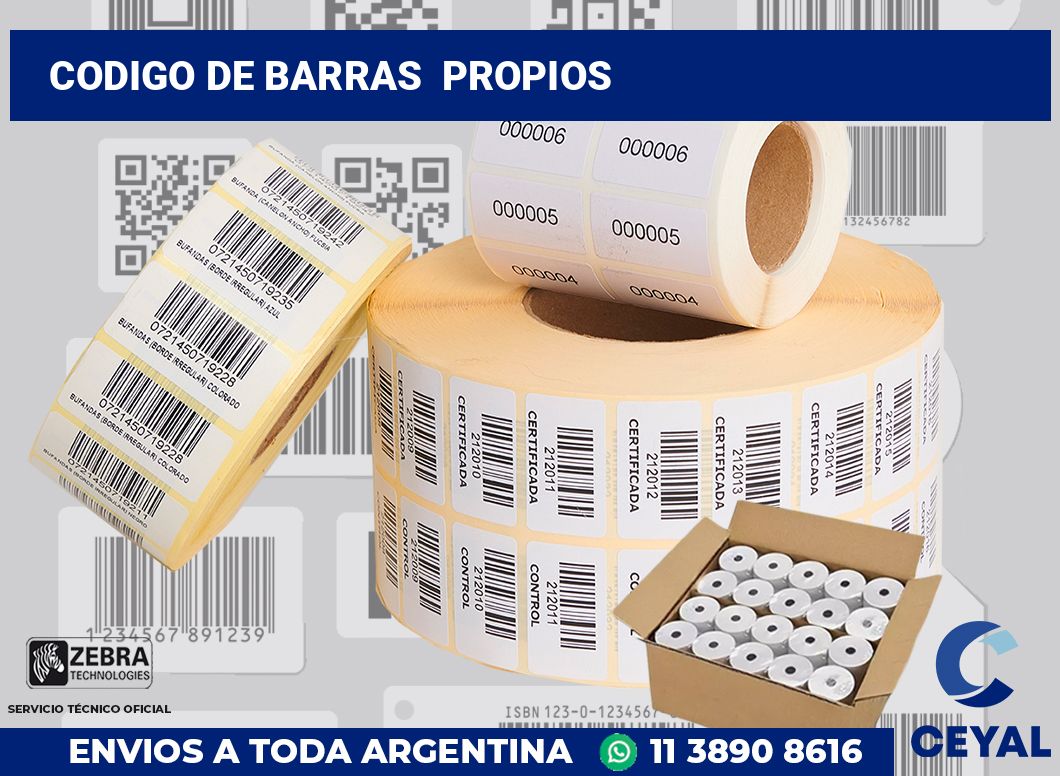 codigo de barras  propios