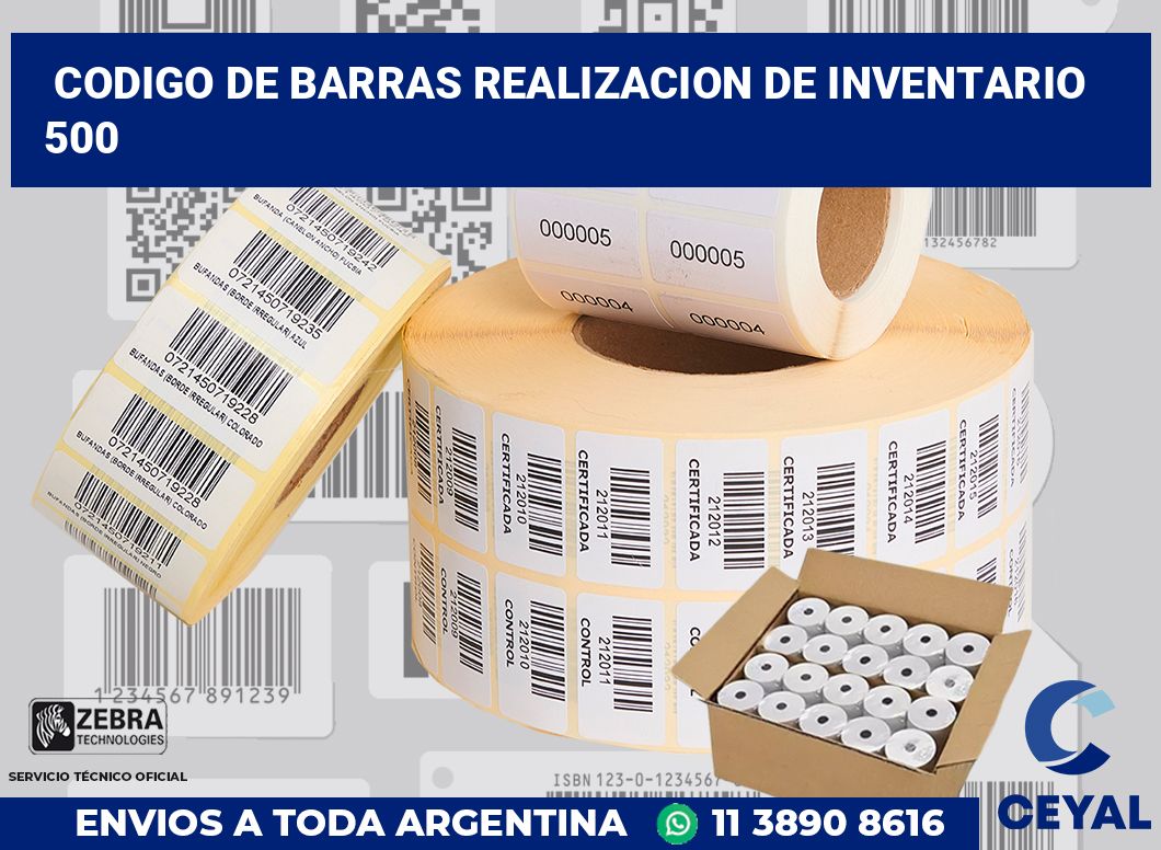 codigo de barras realizacion de inventario  500