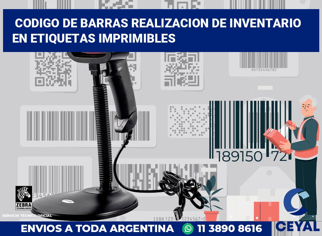 codigo de barras realizacion de inventario en etiquetas imprimibles