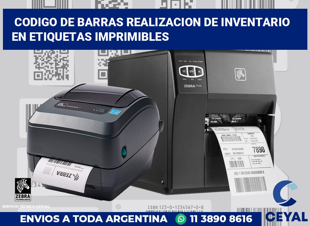 codigo de barras realizacion de inventario en etiquetas imprimibles