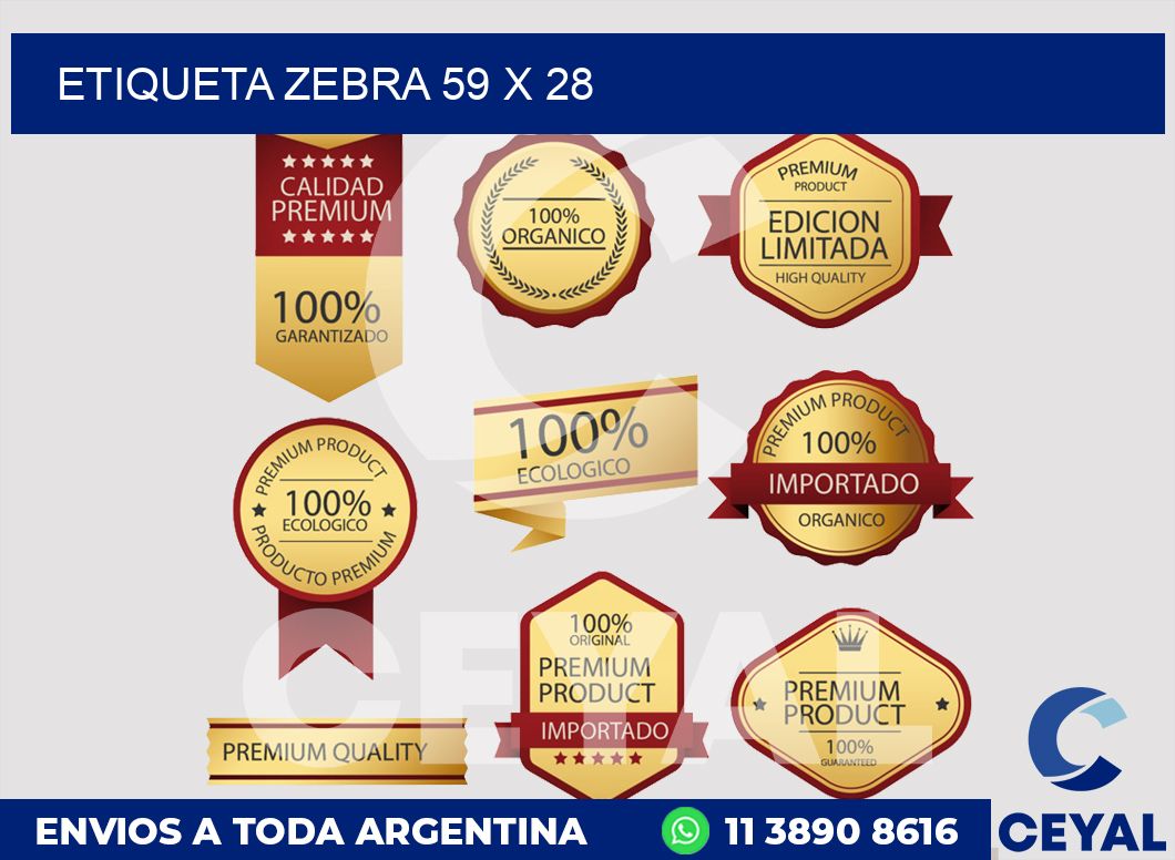 etiqueta zebra 59 x 28