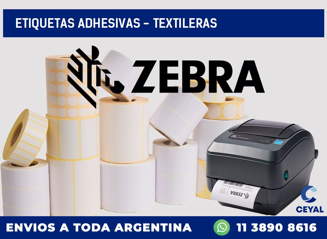 etiquetas adhesivas – textileras