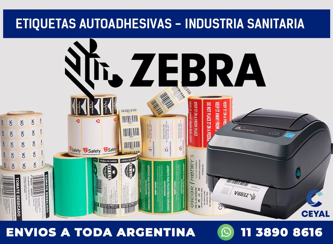 etiquetas autoadhesivas - industria sanitaria