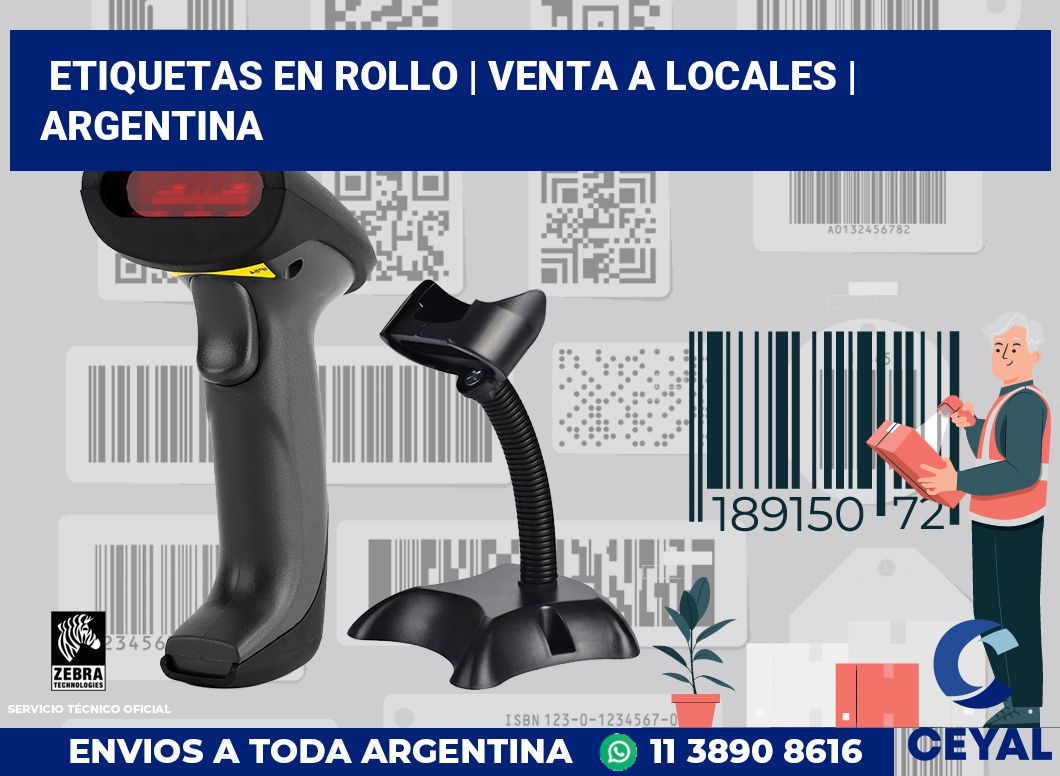 etiquetas en rollo | Venta a locales | Argentina
