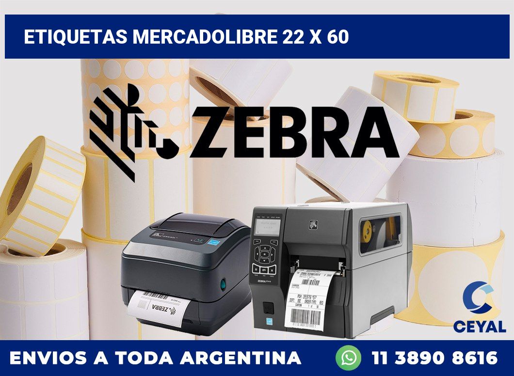 etiquetas mercadolibre 22 x 60