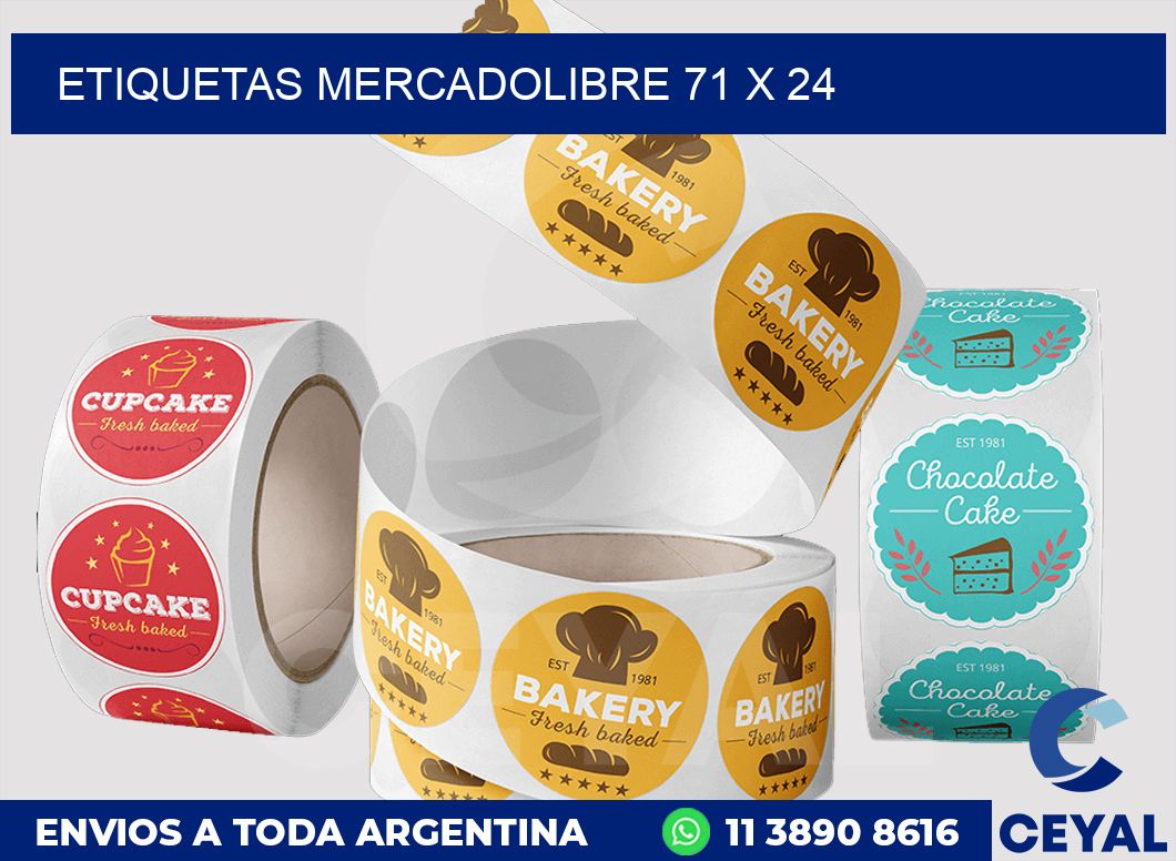 etiquetas mercadolibre 71 x 24