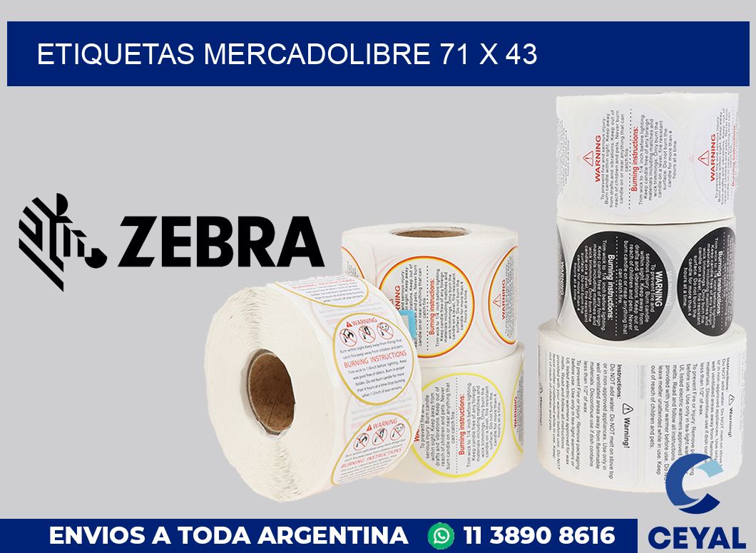etiquetas mercadolibre 71 x 43