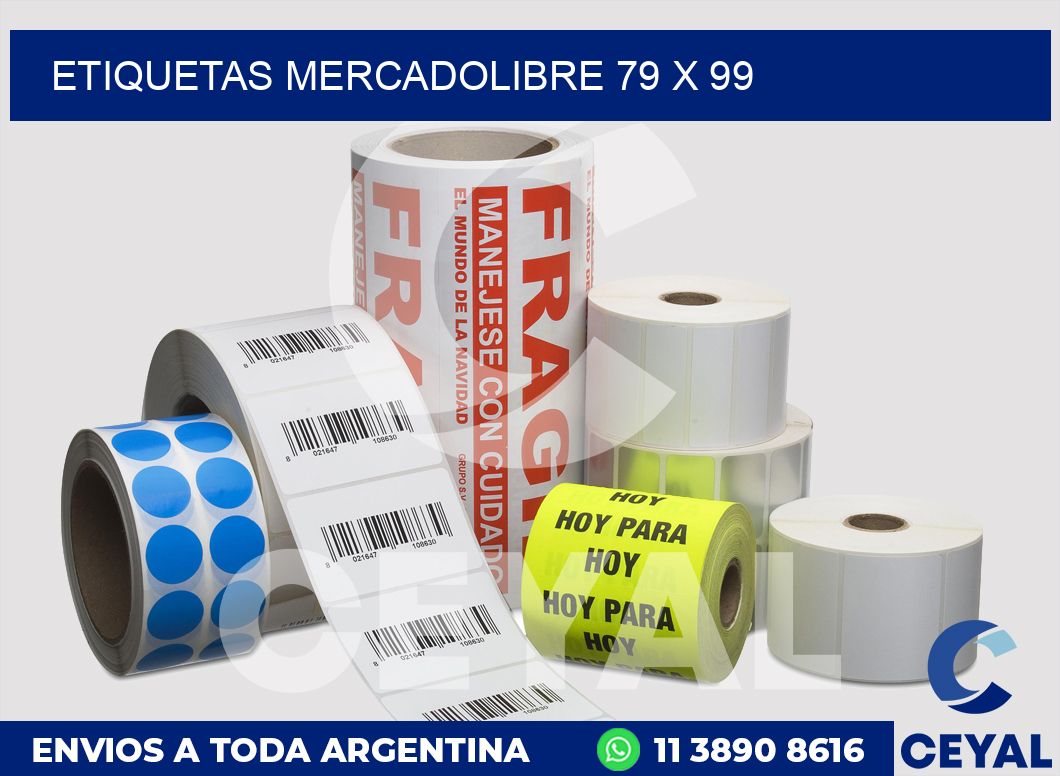 etiquetas mercadolibre 79 x 99