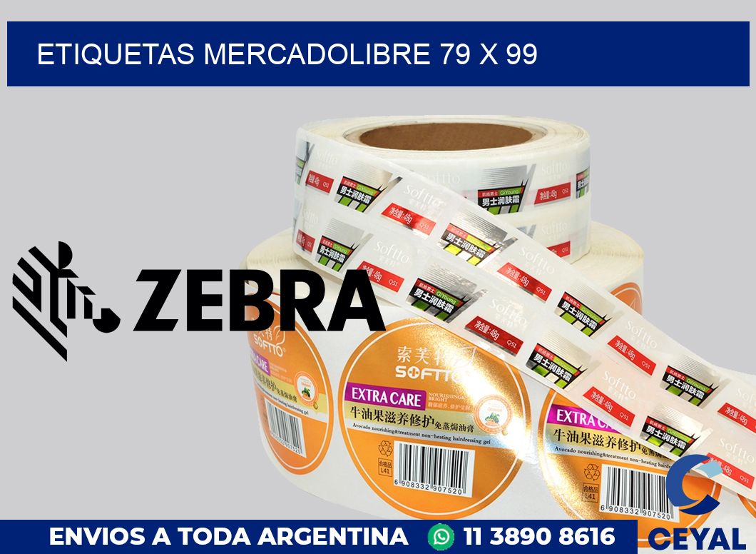 etiquetas mercadolibre 79 x 99