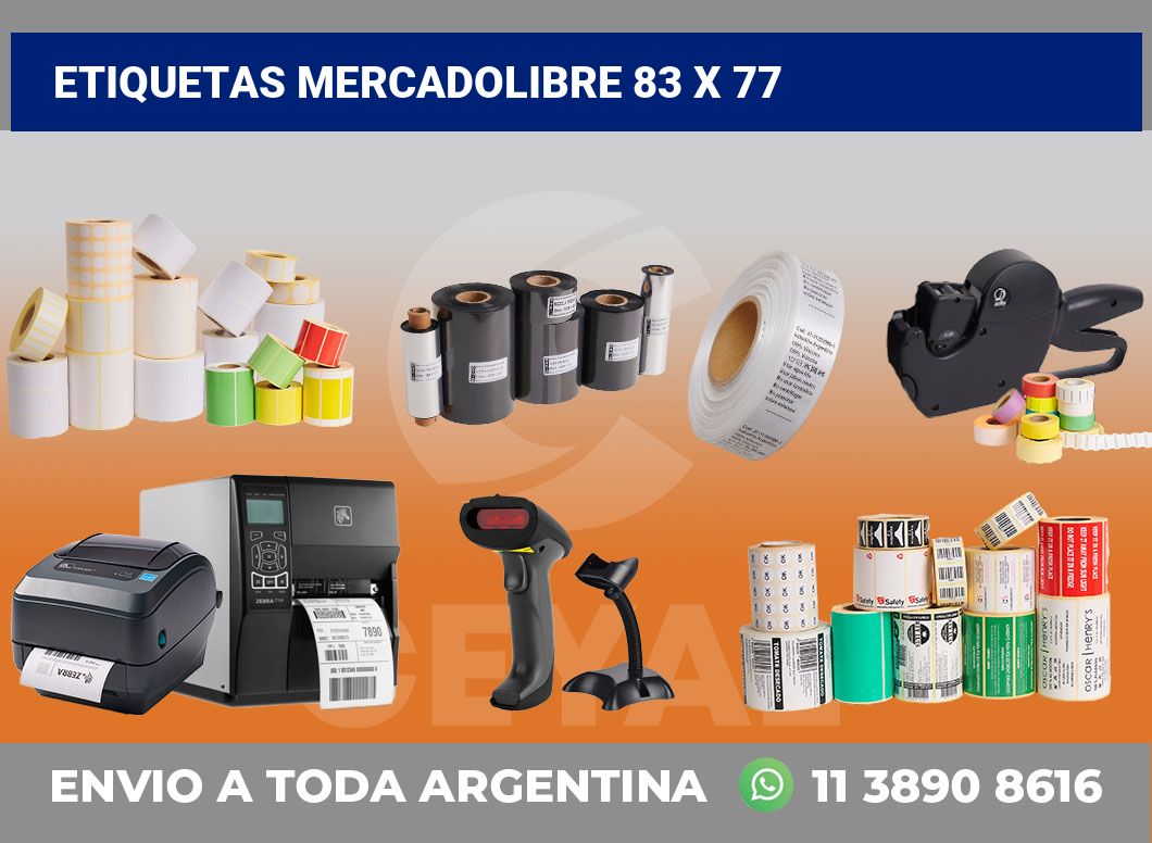 etiquetas mercadolibre 83 x 77