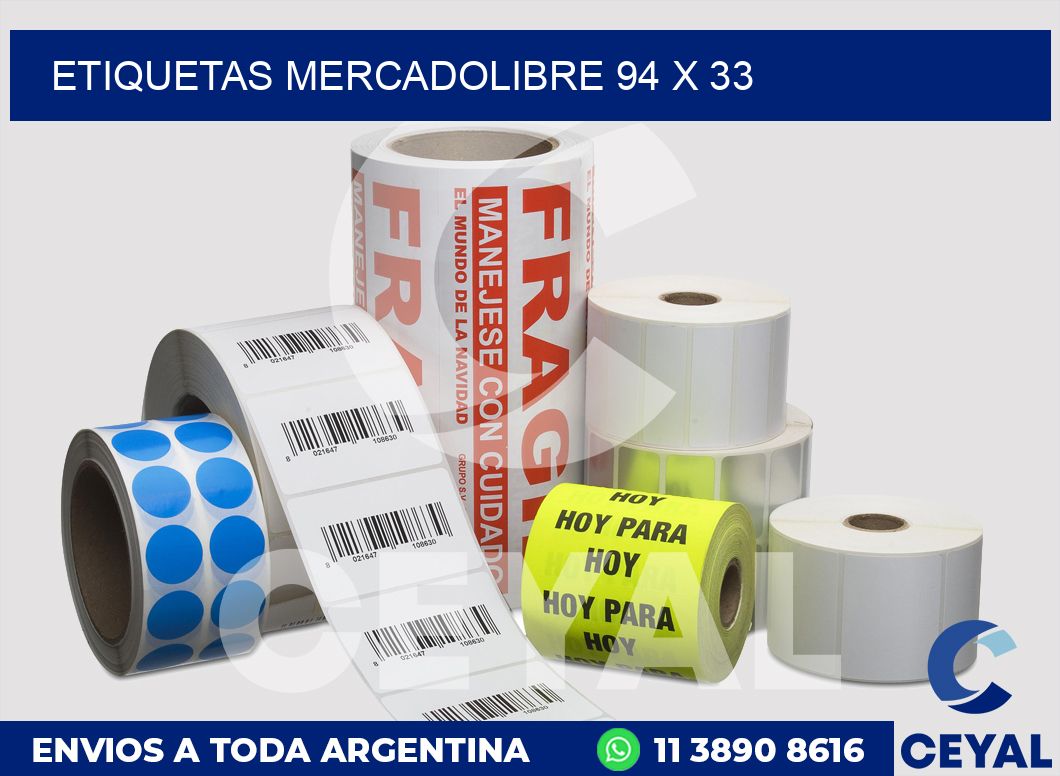 etiquetas mercadolibre 94 x 33