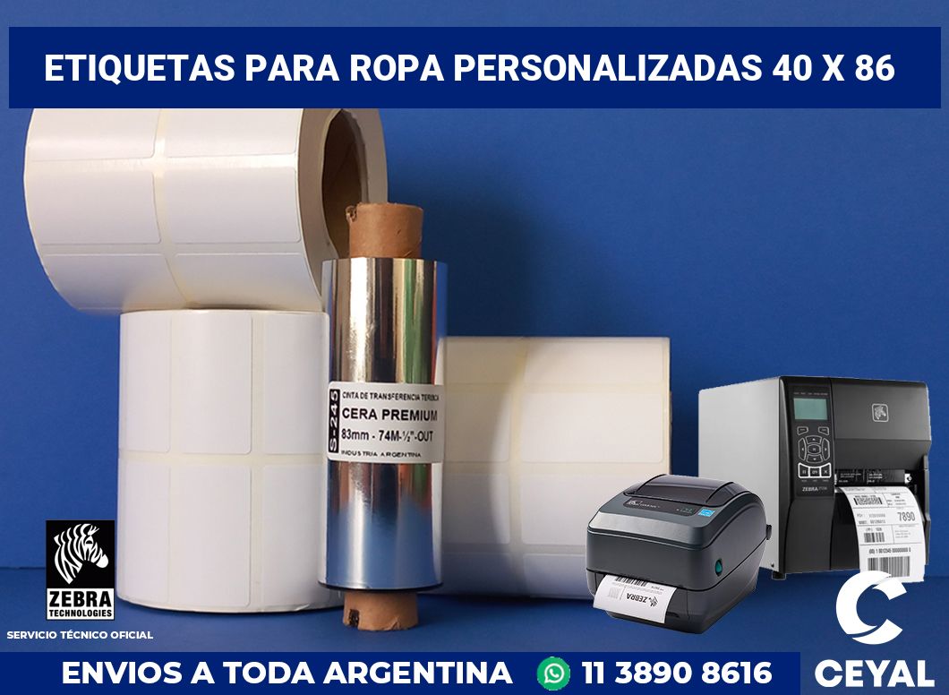 etiquetas para ropa personalizadas 40 x 86