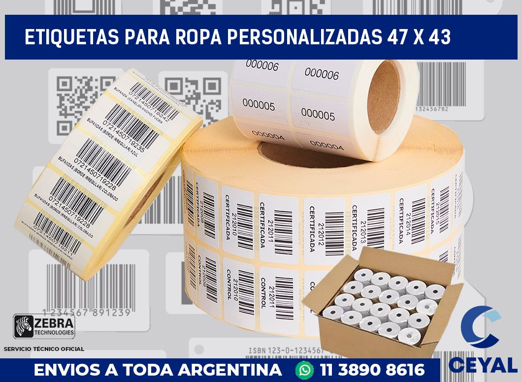 etiquetas para ropa personalizadas 47 x 43