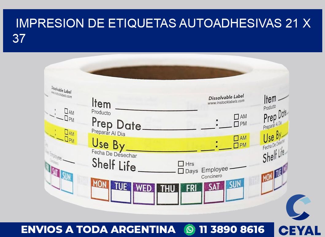 impresion de etiquetas autoadhesivas 21 x 37