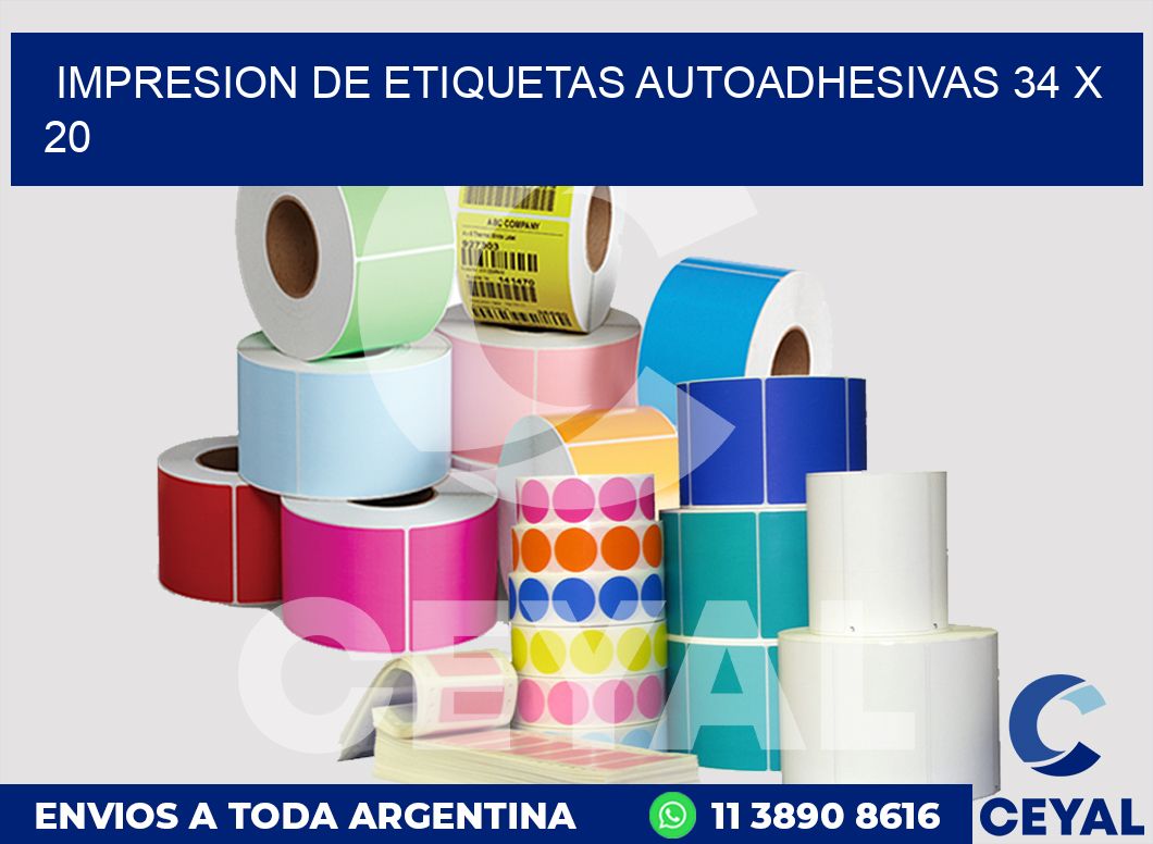 impresion de etiquetas autoadhesivas 34 x 20