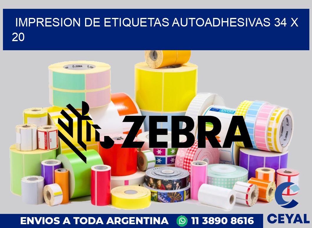 impresion de etiquetas autoadhesivas 34 x 20