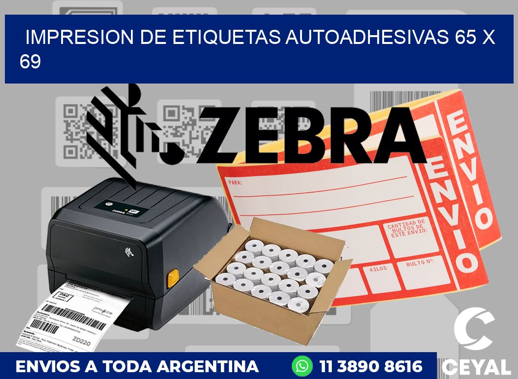 impresion de etiquetas autoadhesivas 65 x 69