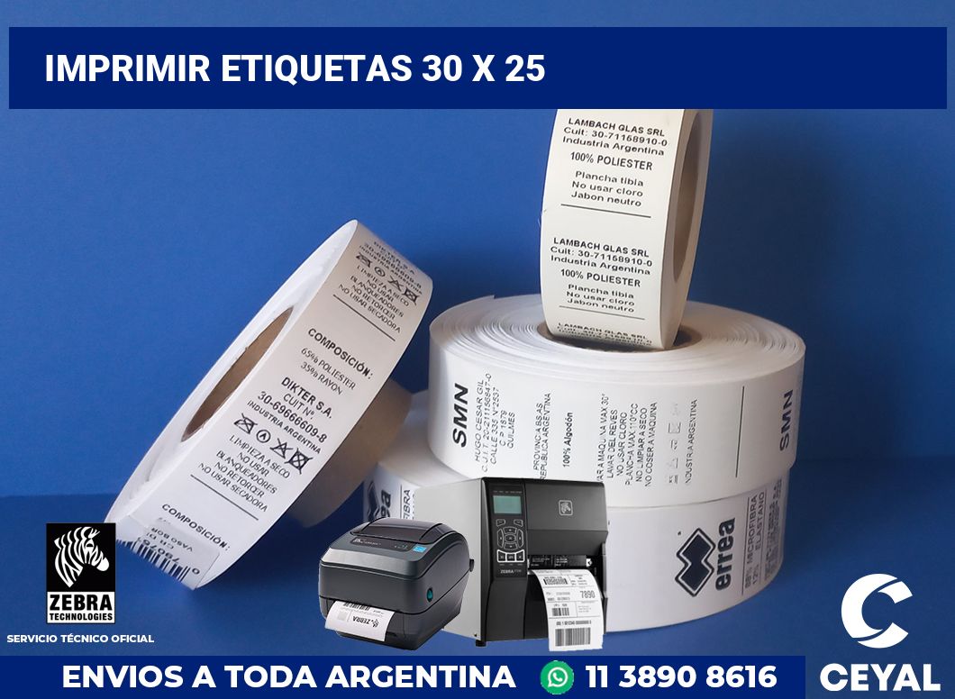 imprimir etiquetas 30 x 25