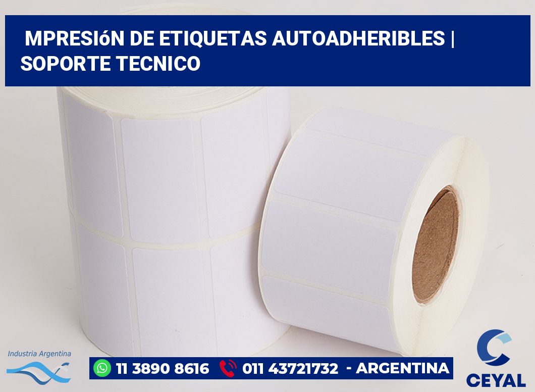 mpresión de etiquetas autoadheribles | soporte tecnico