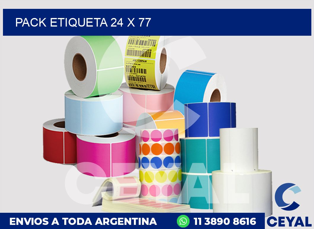 pack etiqueta 24 x 77