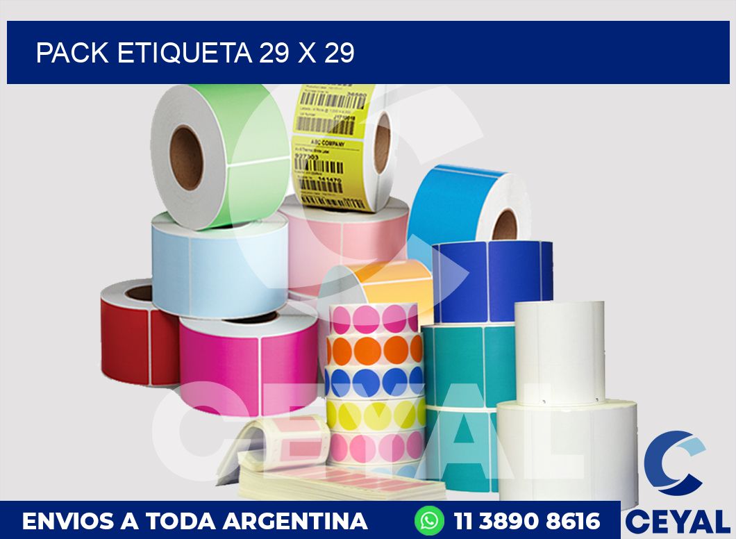 pack etiqueta 29 x 29