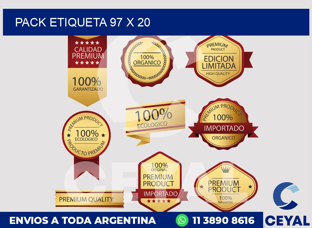 pack etiqueta 97 x 20