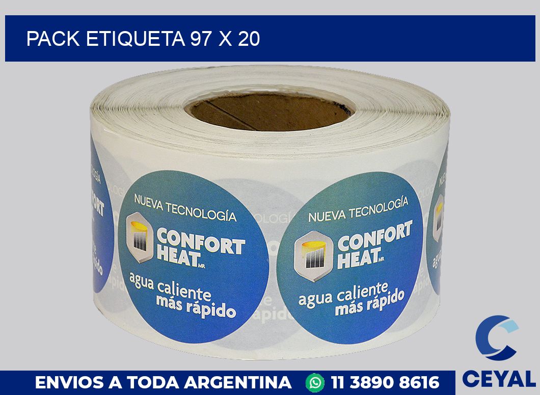 pack etiqueta 97 x 20