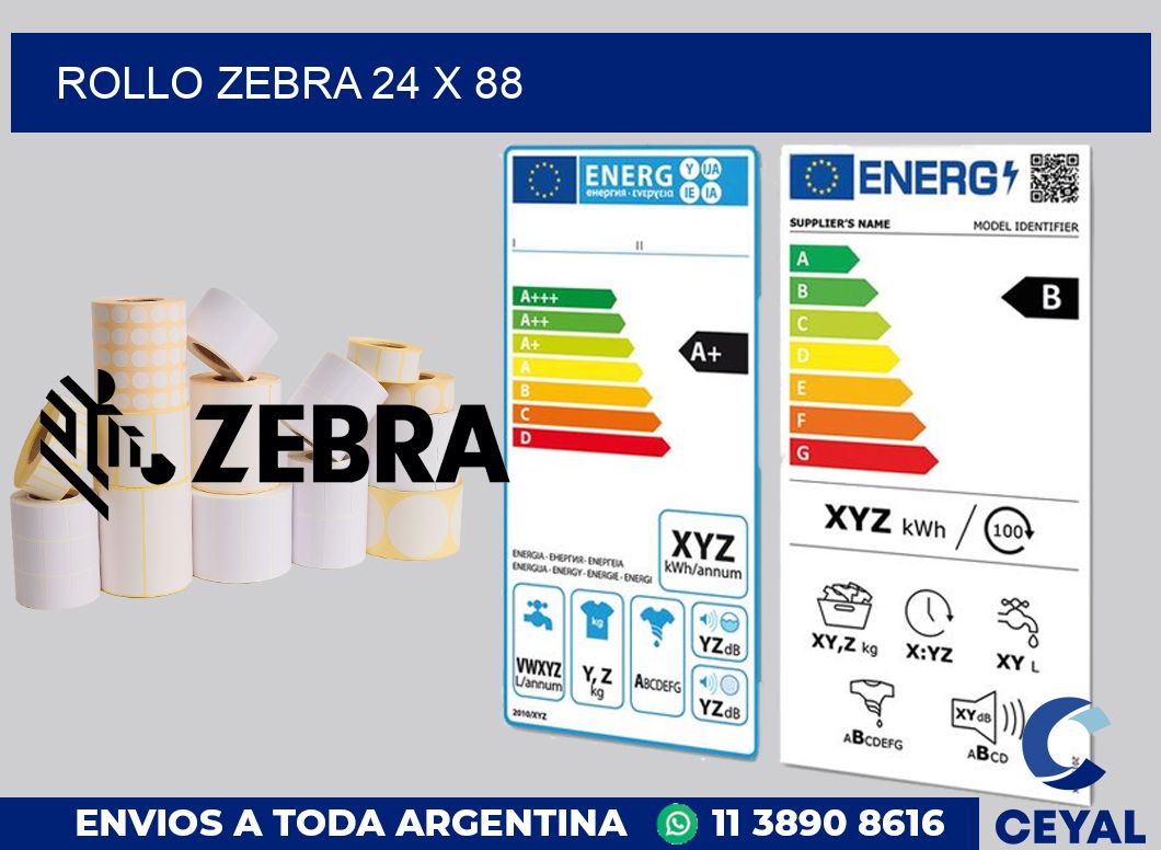 rollo zebra 24 x 88