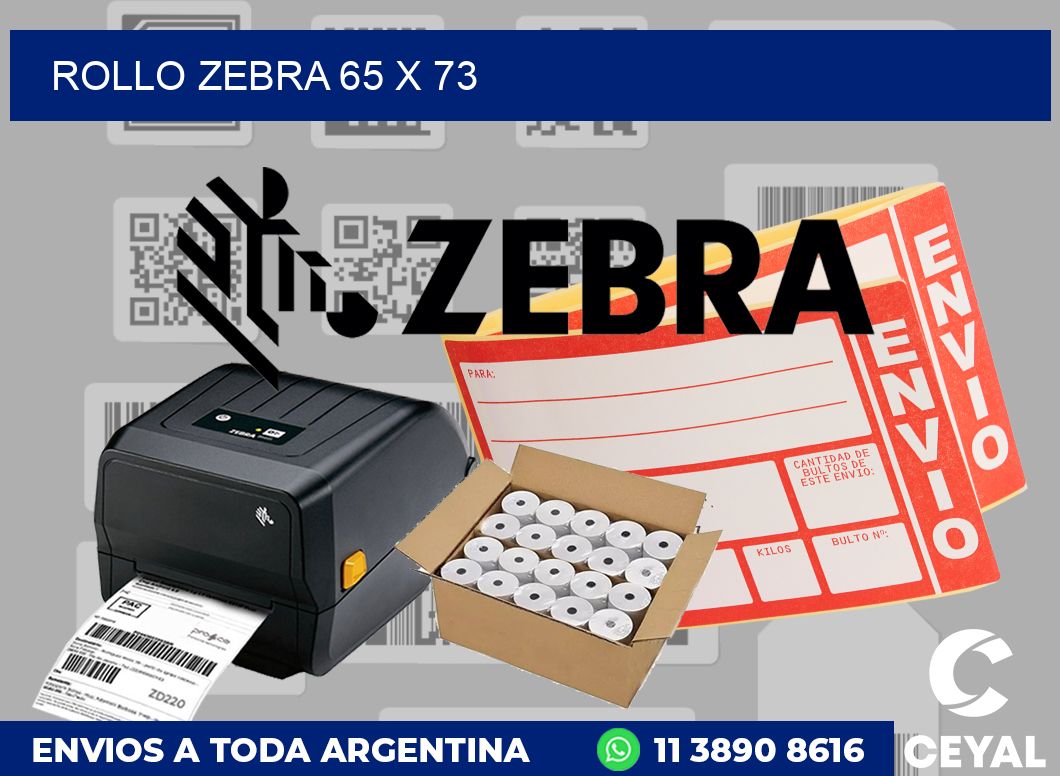 rollo zebra 65 x 73