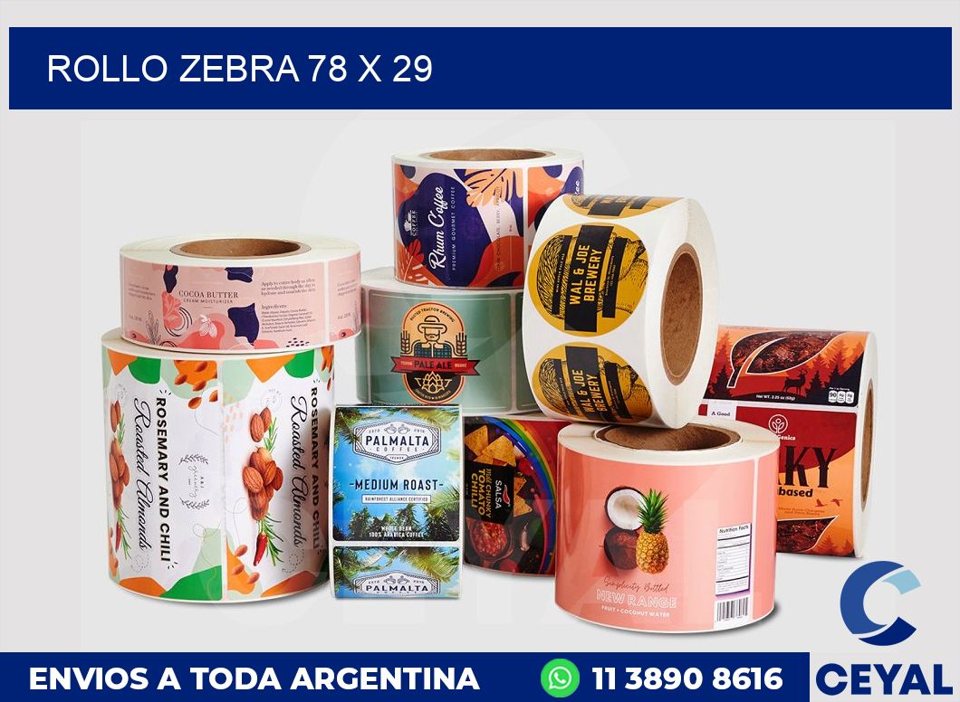 rollo zebra 78 x 29