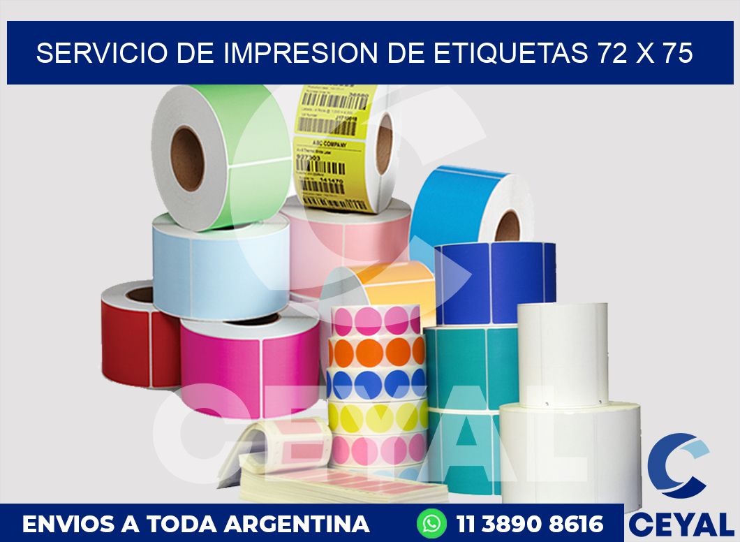 servicio de impresion de etiquetas 72 x 75