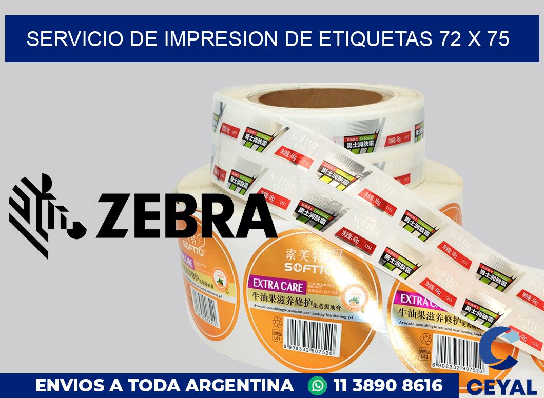 servicio de impresion de etiquetas 72 x 75