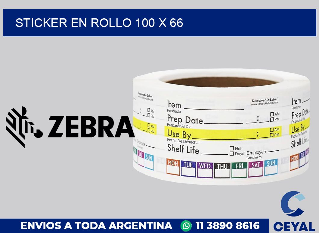 sticker en rollo 100 x 66