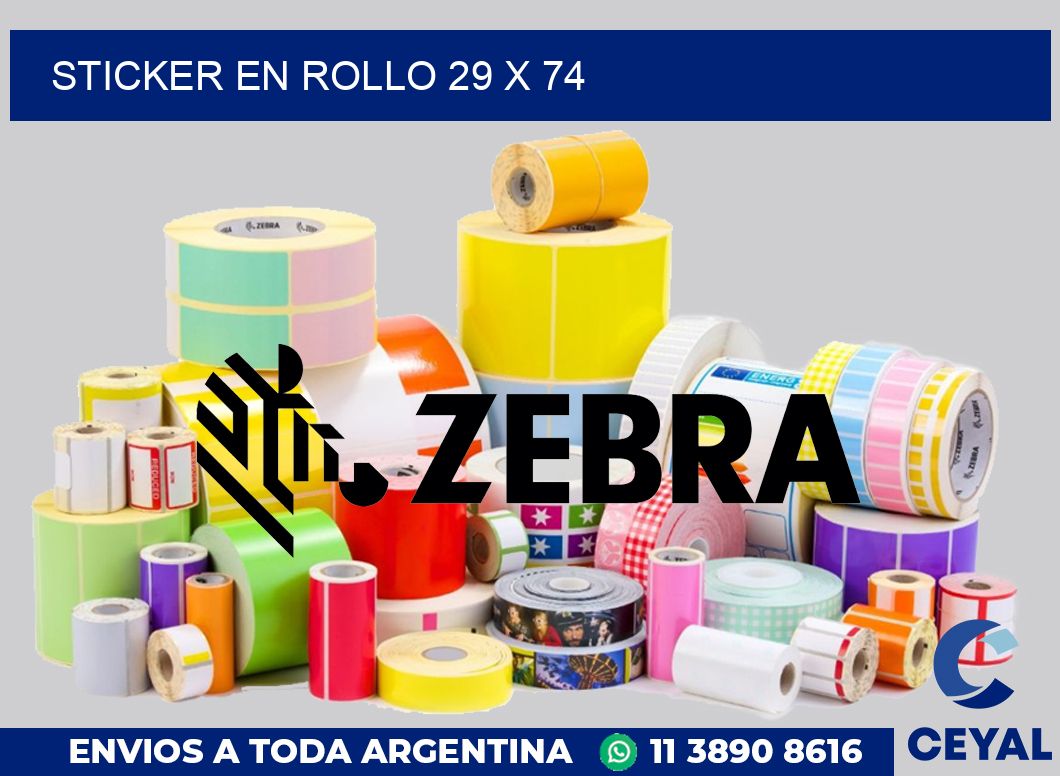 sticker en rollo 29 x 74