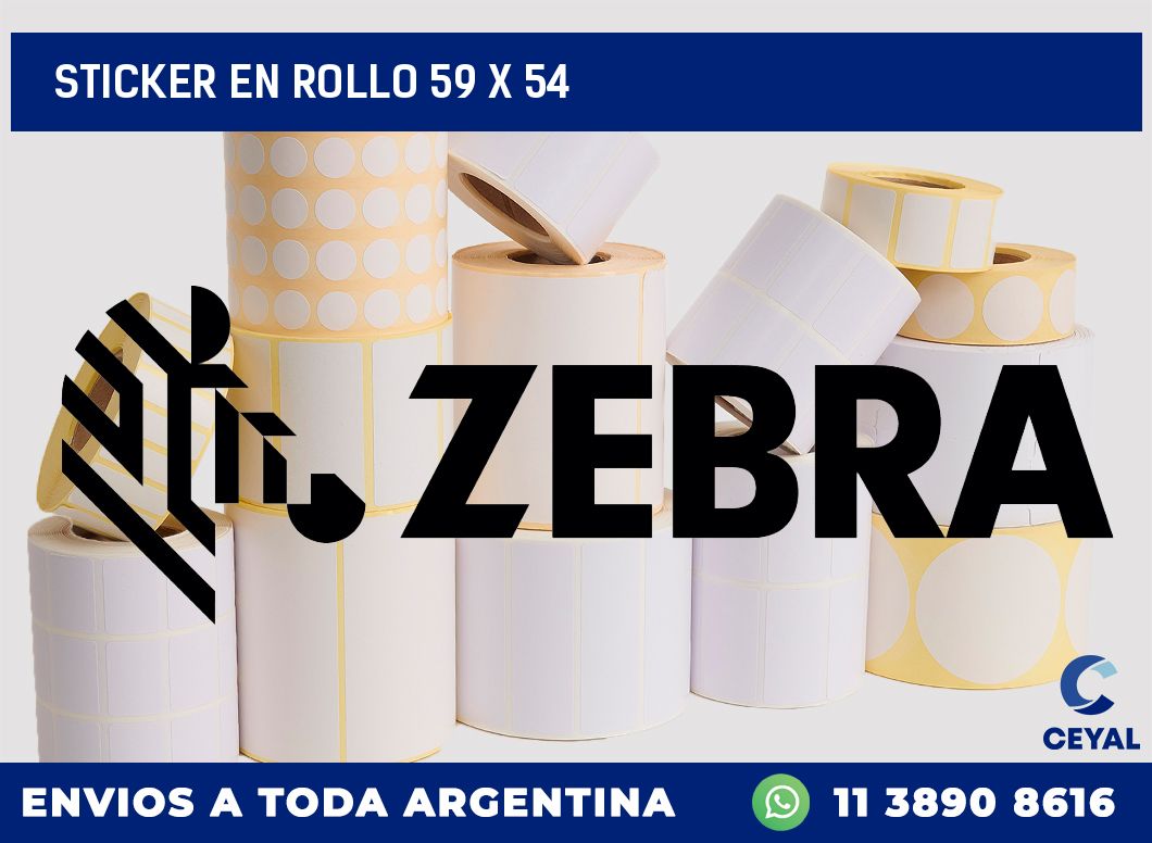 sticker en rollo 59 x 54