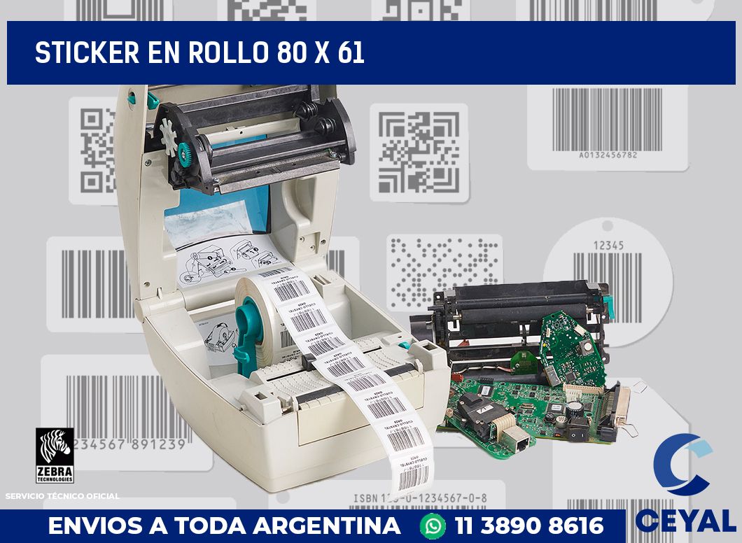 sticker en rollo 80 x 61