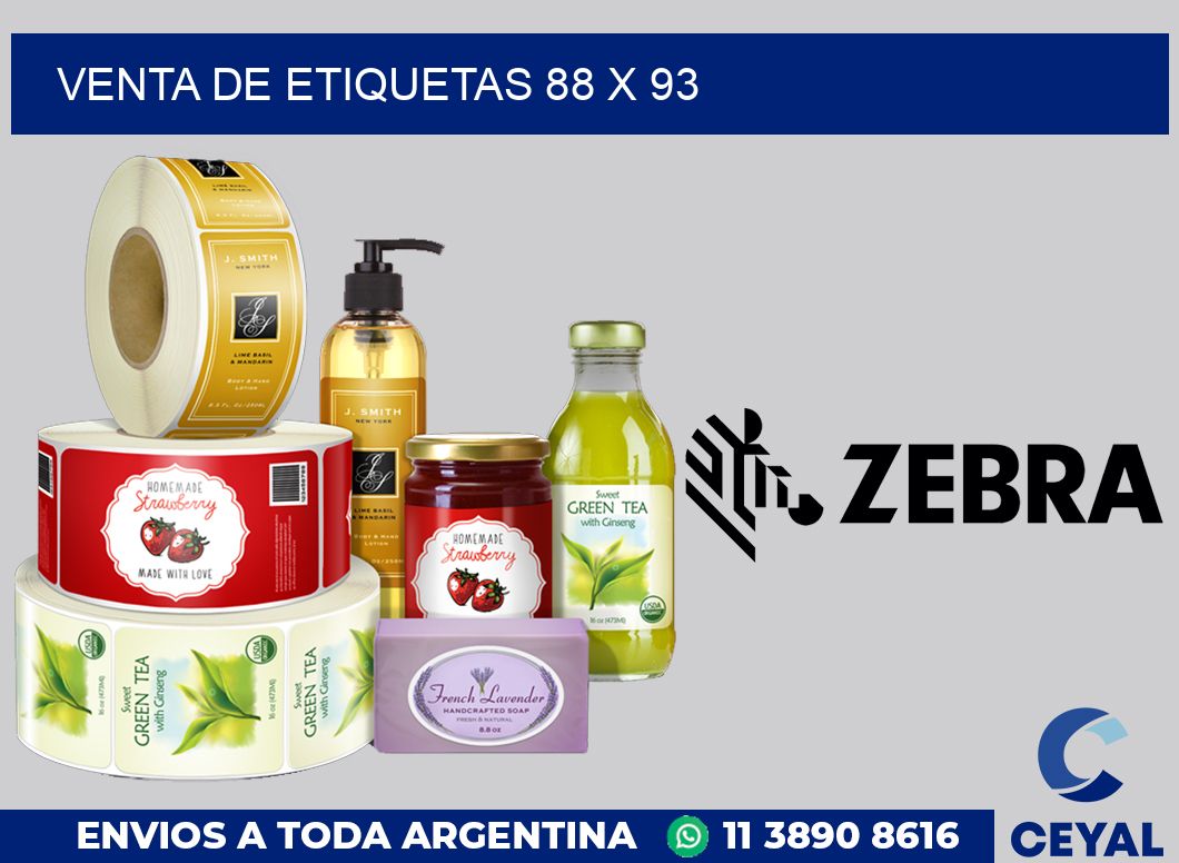 venta de etiquetas 88 x 93