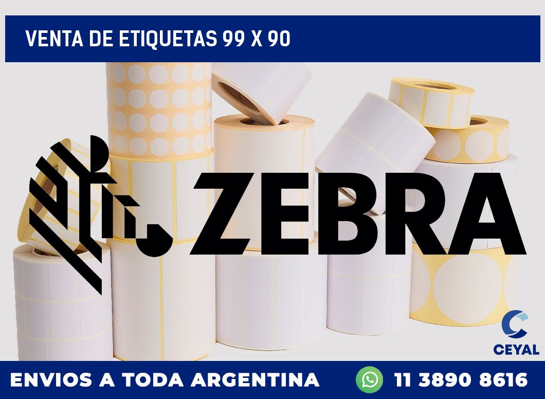 venta de etiquetas 99 x 90