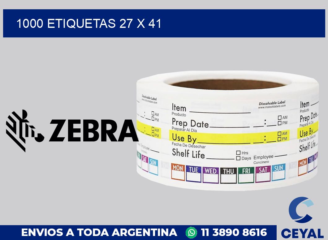 1000 etiquetas 27 x 41