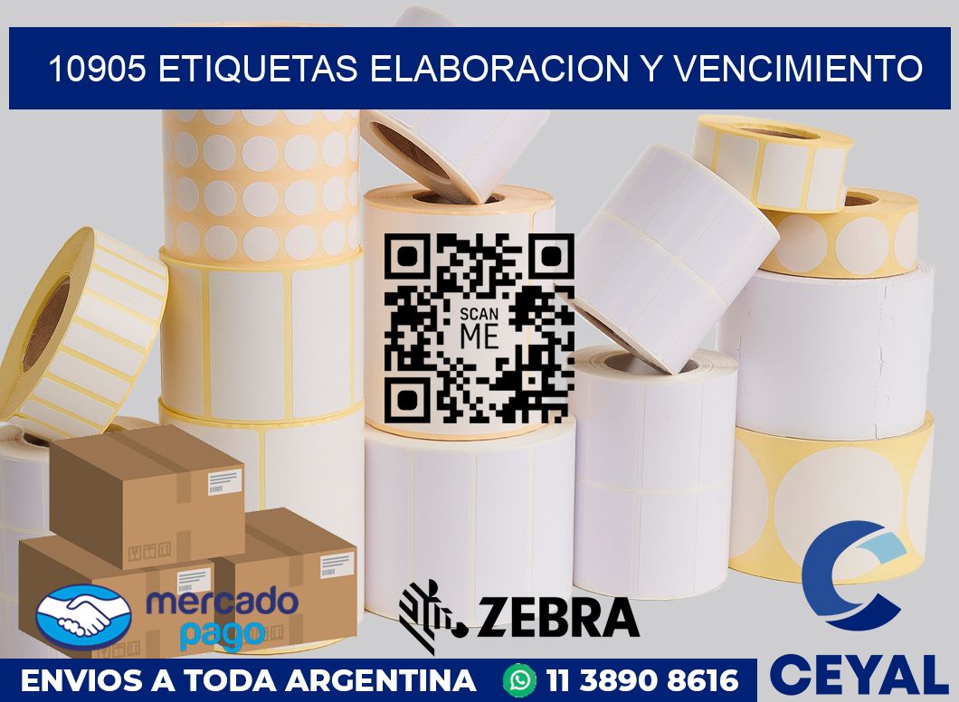 10905 Etiquetas elaboracion y vencimiento