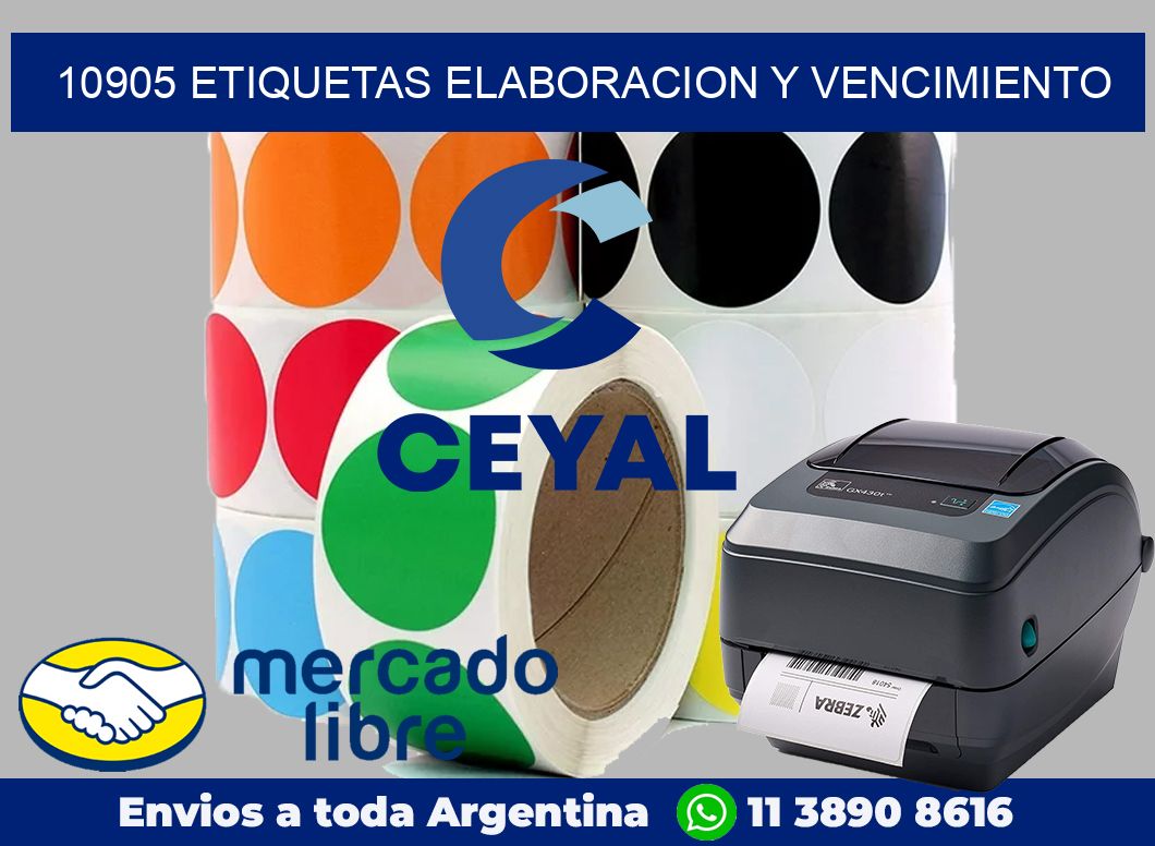 10905 Etiquetas elaboracion y vencimiento