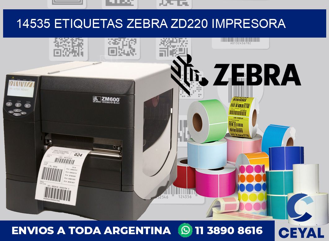 14535 etiquetas Zebra zd220 impresora
