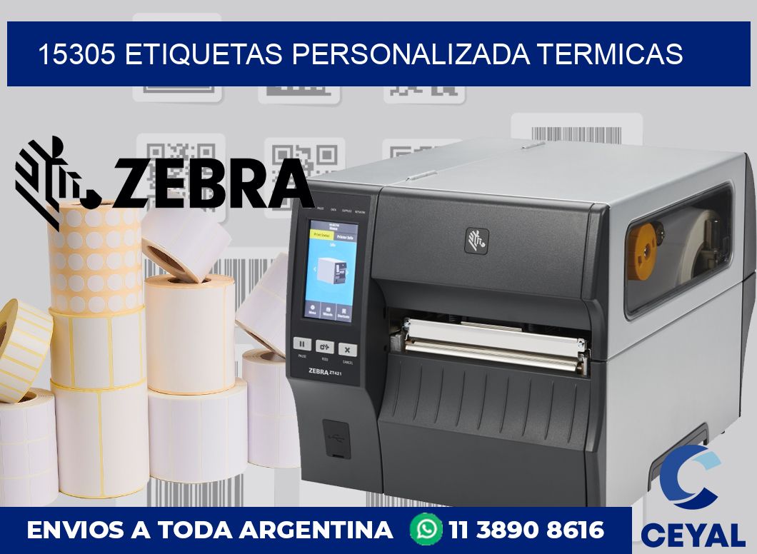 15305 etiquetas personalizada termicas