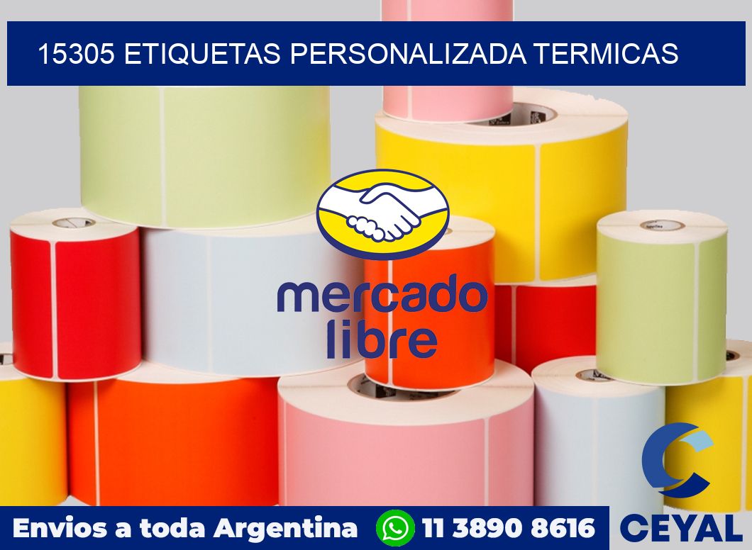 15305 etiquetas personalizada termicas