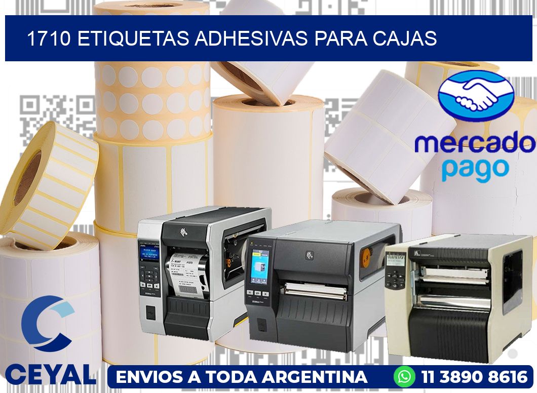 1710 Etiquetas adhesivas para cajas