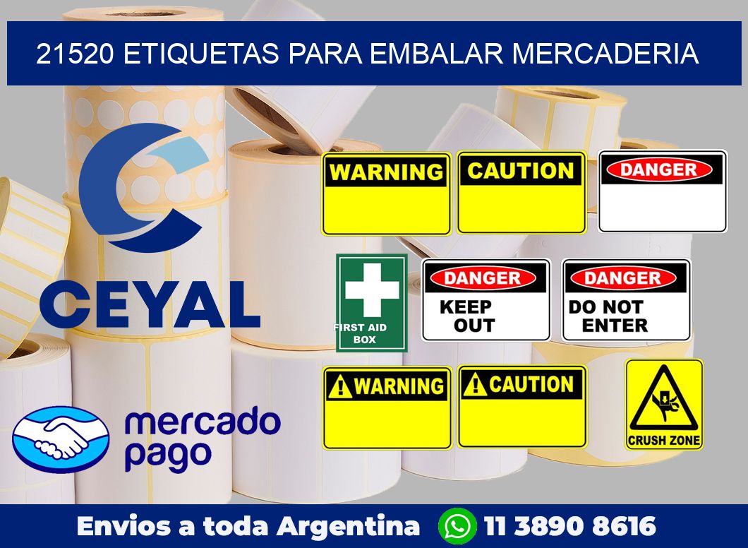 21520 Etiquetas para embalar mercaderia