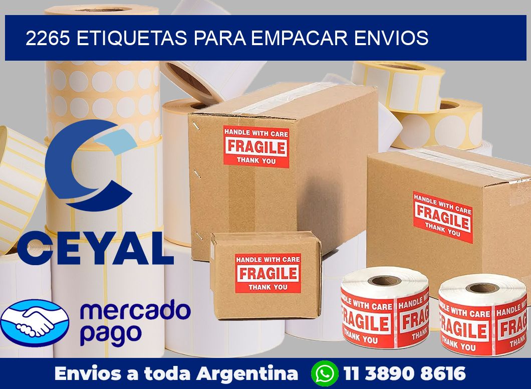 2265 Etiquetas para empacar envios