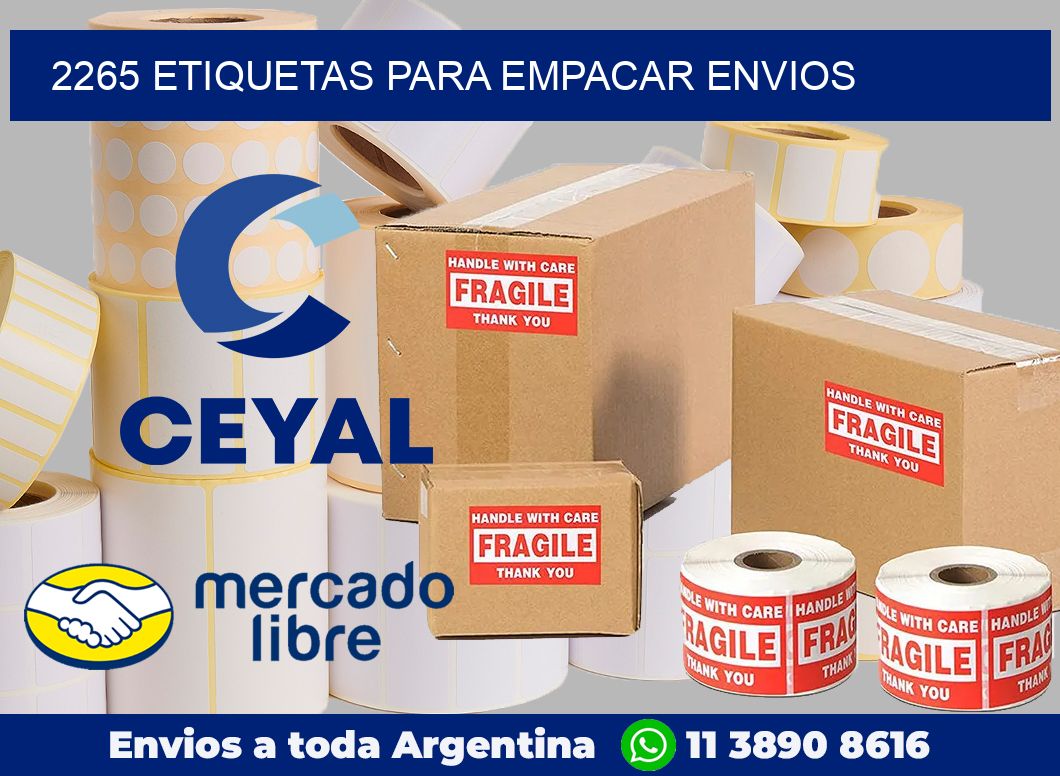 2265 Etiquetas para empacar envios